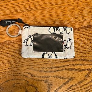 Vera Bradley playful penguins blue, lanyard and key fob